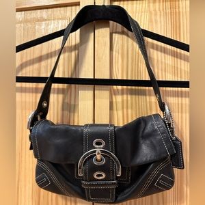 Black Coach Leather Soho Bag